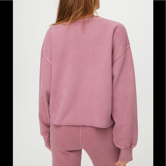 Aritzia Tna Cozy Fleece Boyfriend Cropped Sweatshirt - Picture 7 of 7